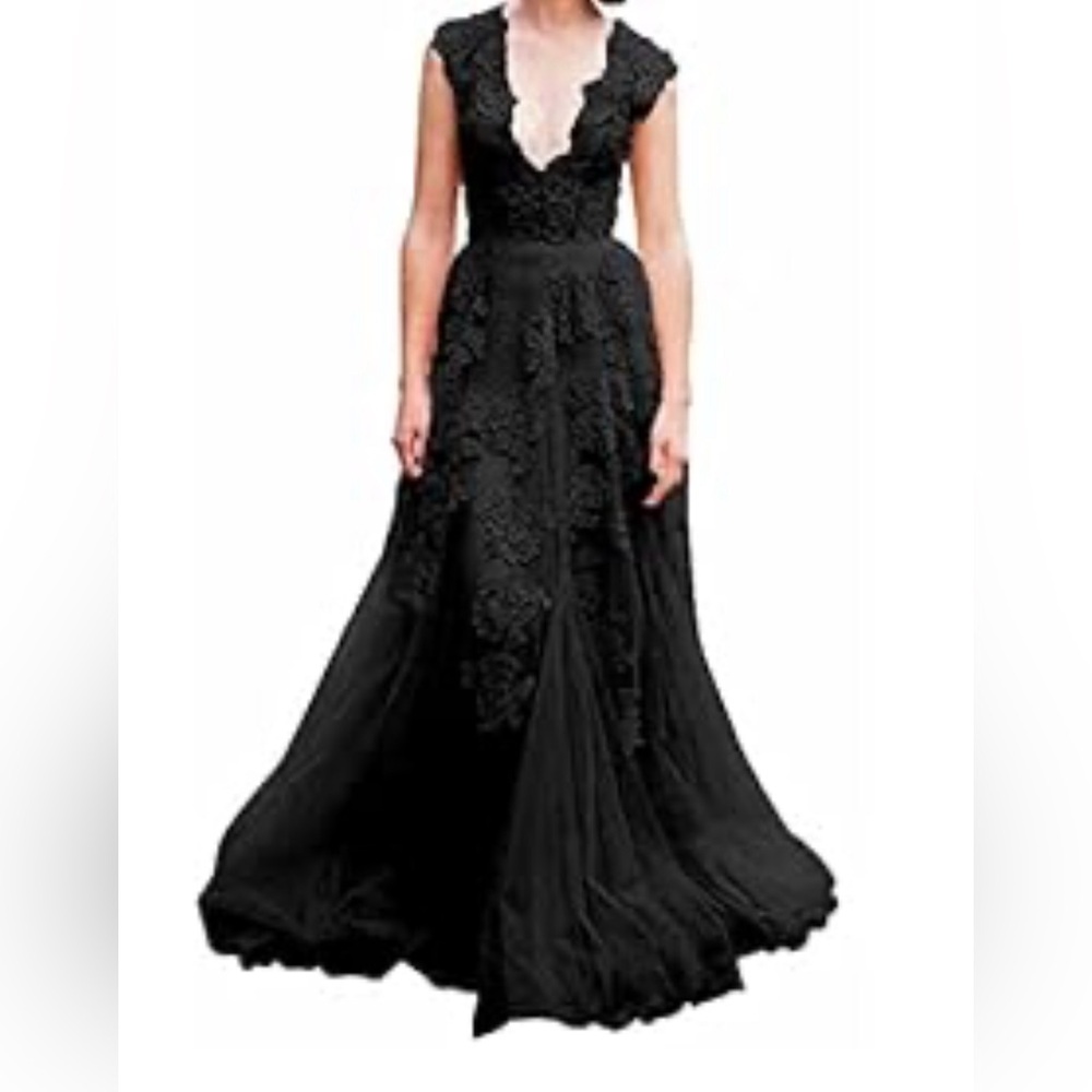Black formal/bridal dress. Size 14